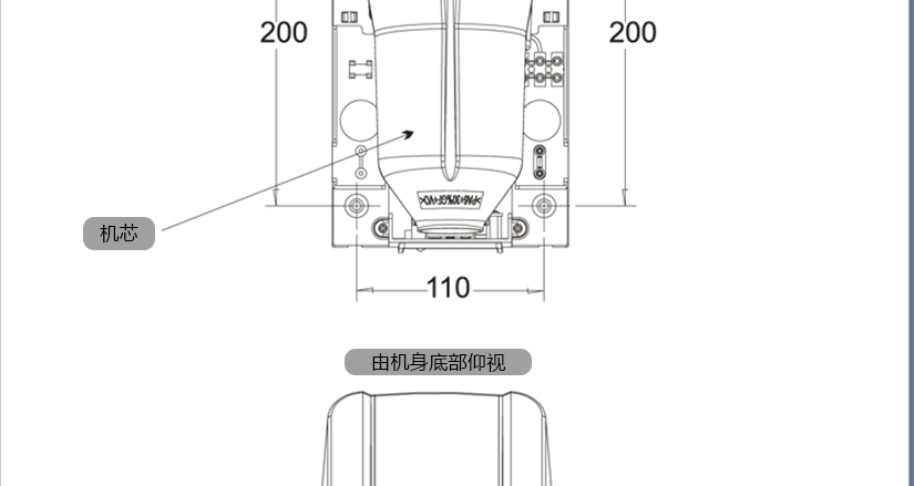 部件的名称和尺寸